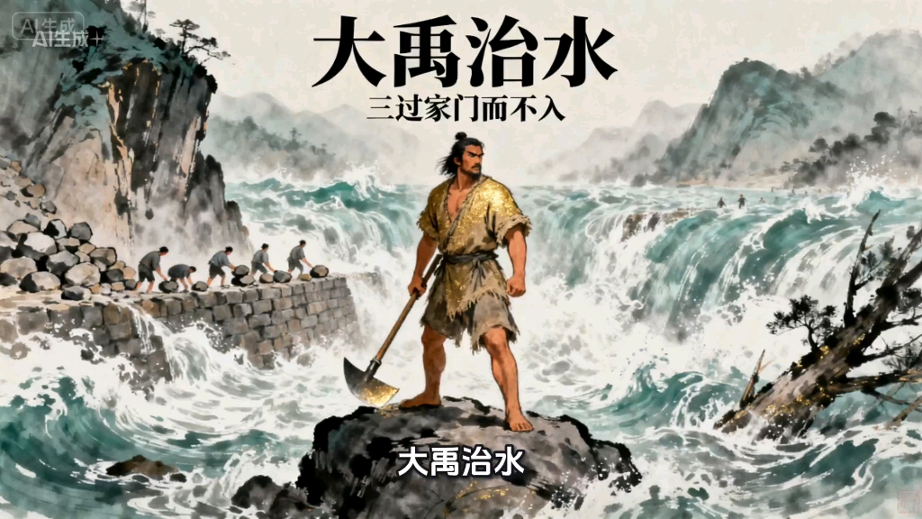 民间故事《大禹治水》