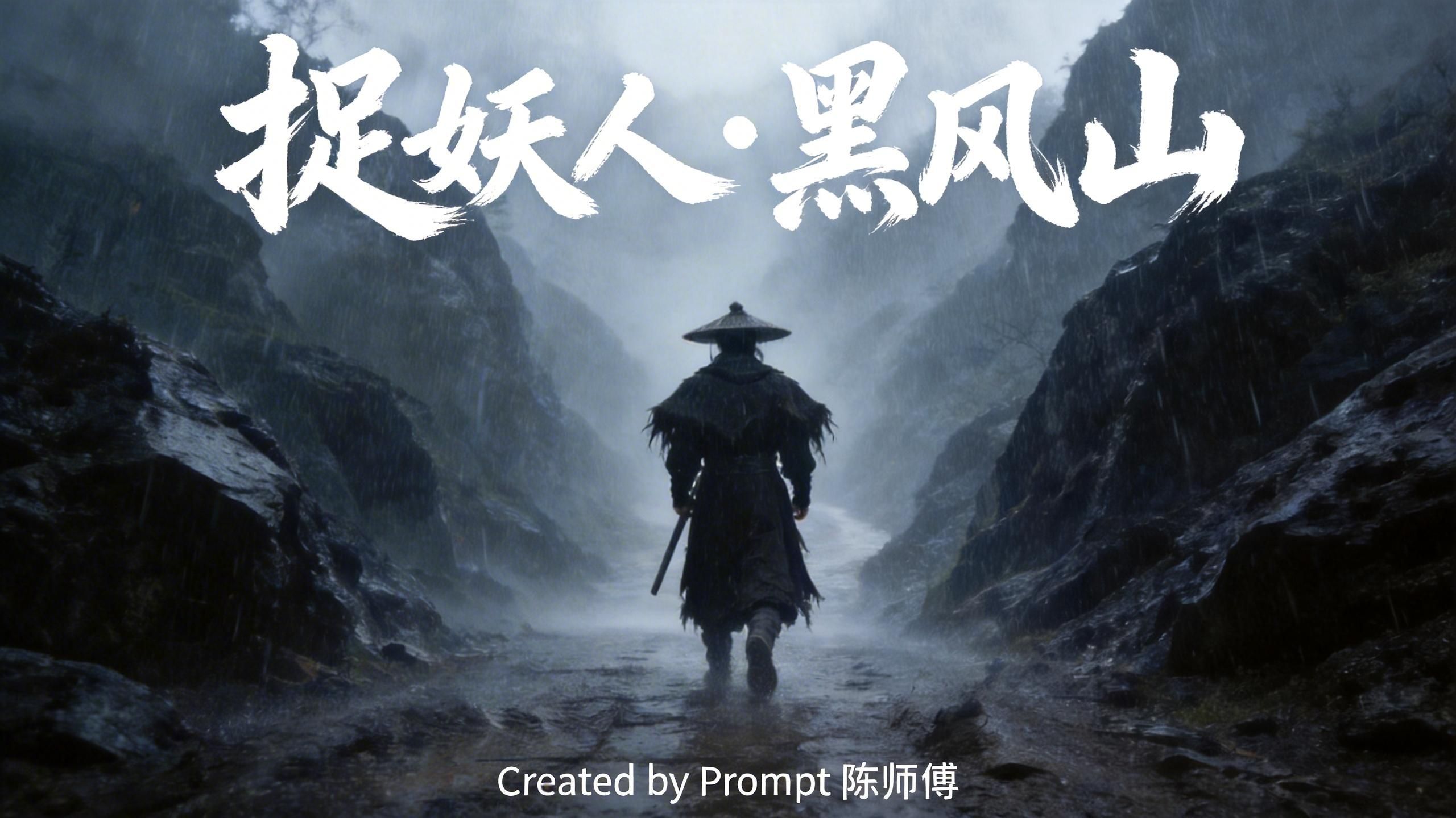 民间故事《破庙鬼影》AI原创微电影