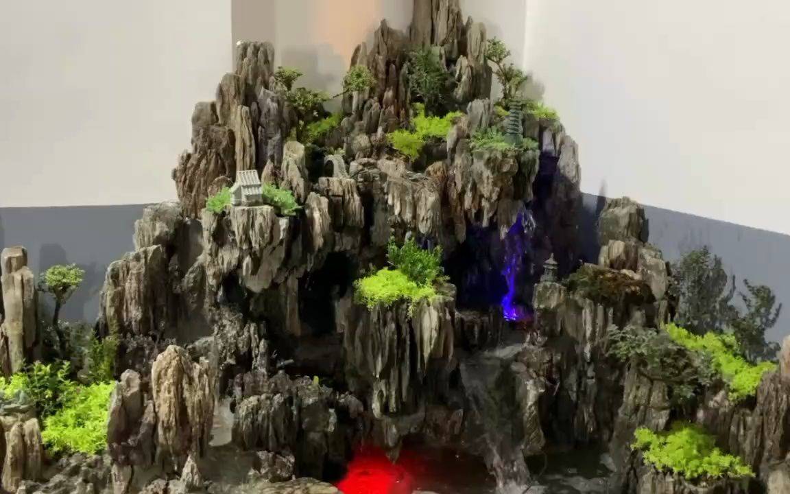 英德石假山造景小品《搬家》