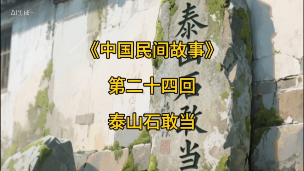 民间故事《奇人异事》泰山石敢当