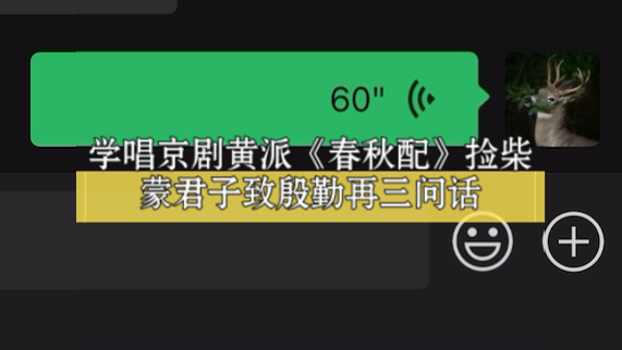 京剧《春秋配·捡柴》黄派唱段:蒙君子致殷勤再三问话