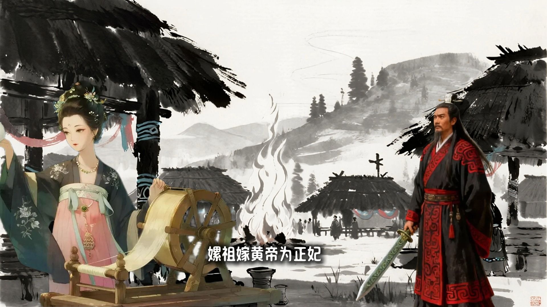 民间故事《嫘祖养蚕》讲述先蚕娘娘开创丝织文明