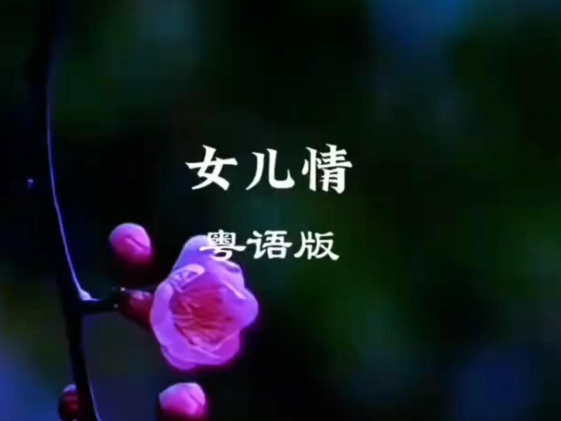 粤剧《儿女情长》翻唱粤语版好听