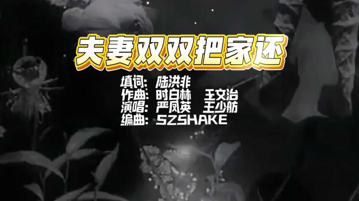 黄梅戏《天仙配》经典唱段夫妻双双把家还