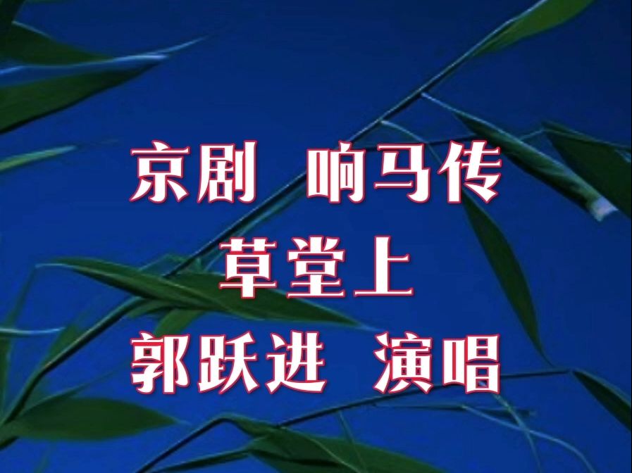 京剧《响马传》郭跃进演唱草堂上展开那豪气洋洋