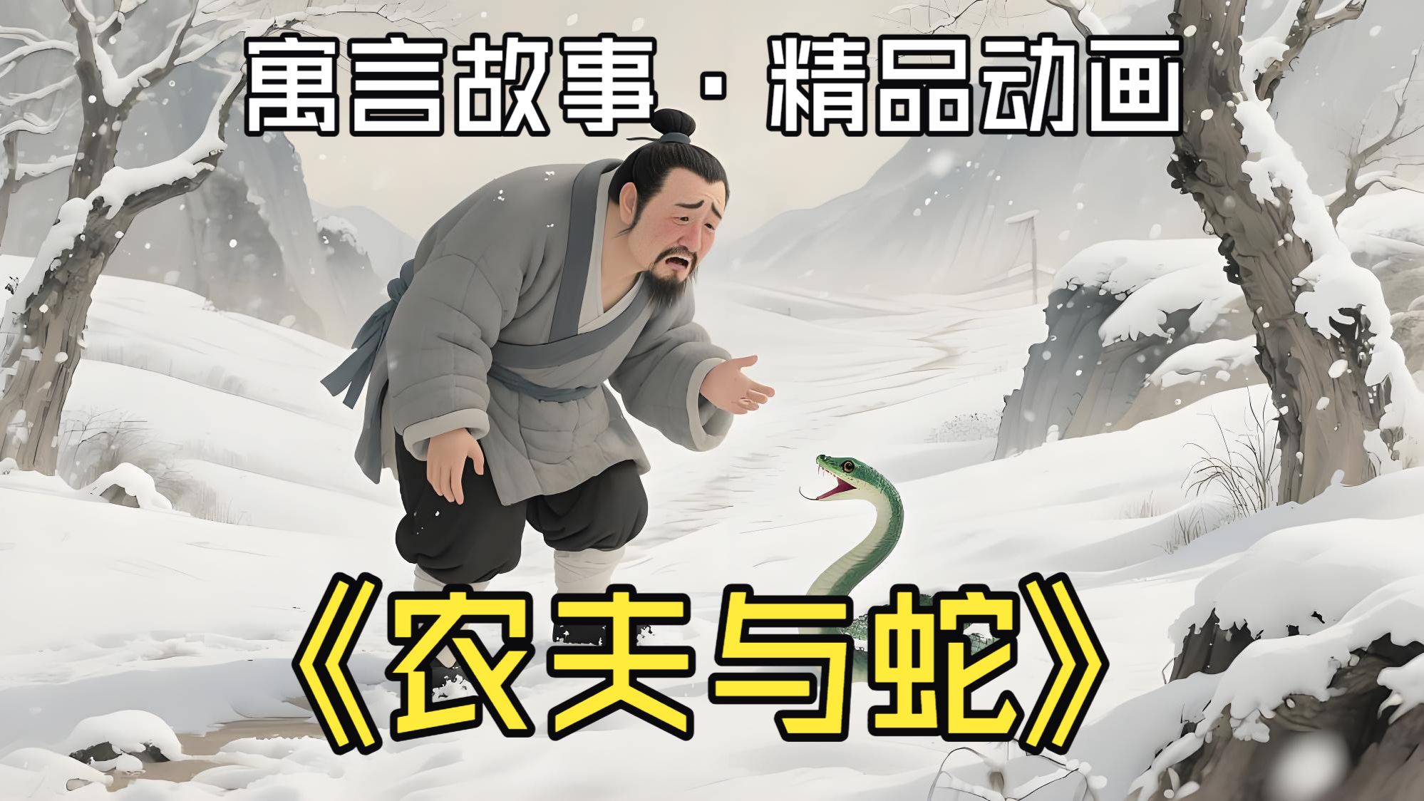 民间故事《农夫与蛇》精品原创动画