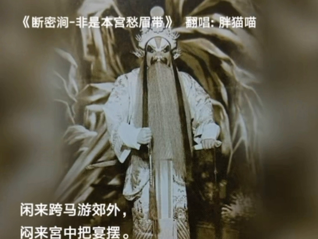 京剧《断密涧》金派花脸选段