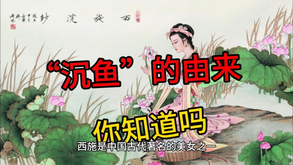 民间故事《西施浣纱》西施沉鱼说法的由来
