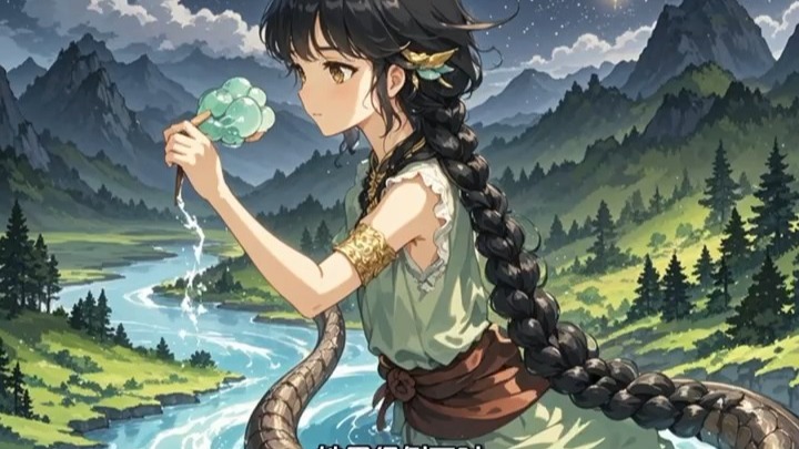民间故事《补天石遗落》女娲补天