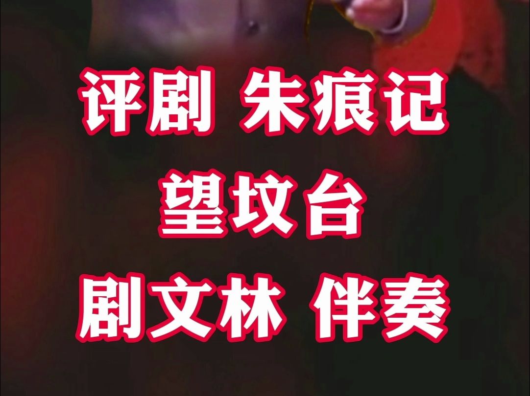 评剧朱痕记 望坟台 伴奏
