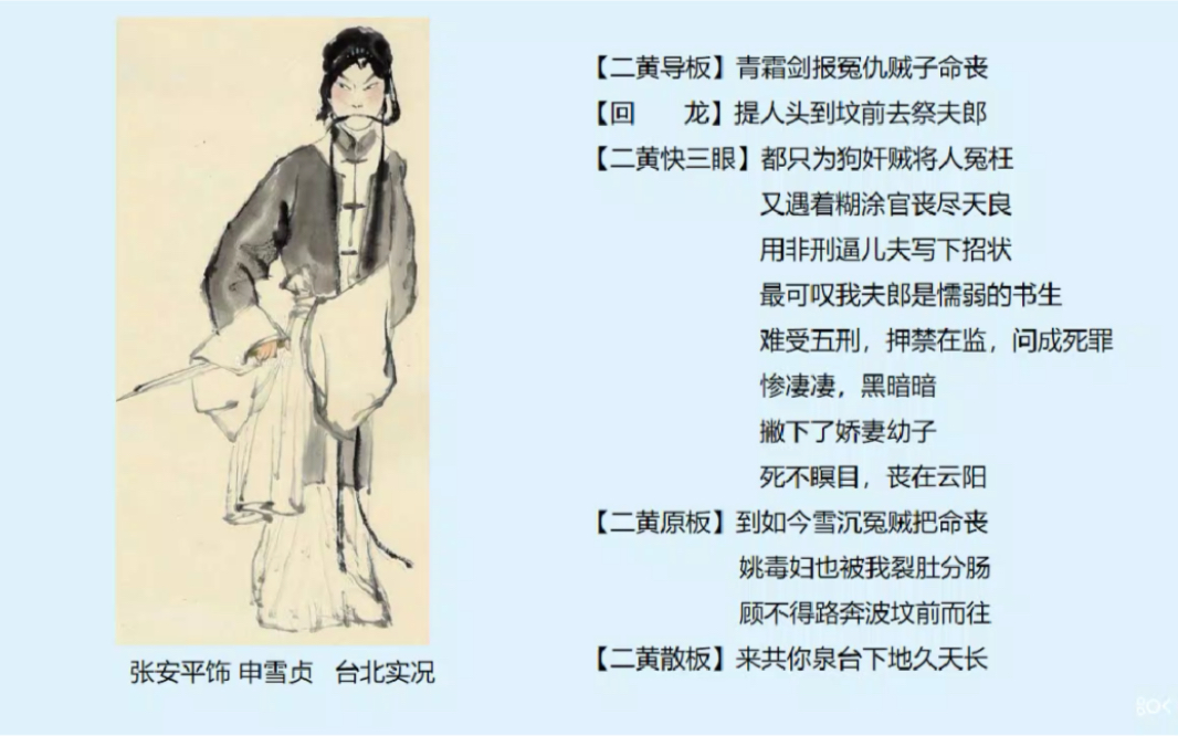 京剧《青霜剑》张安平选段